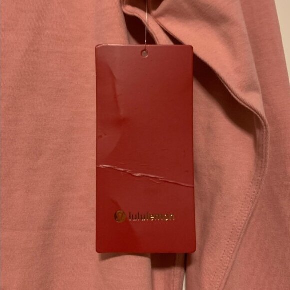 Lululemon Athletica Pink Tide Relaxed Fit LS Lunar New Year Tee. Sz 10, NWT - Picture 5 of 7